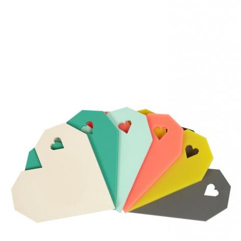 Origami Heart Coaster Set