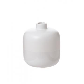 Ceramic white dip gloss vase