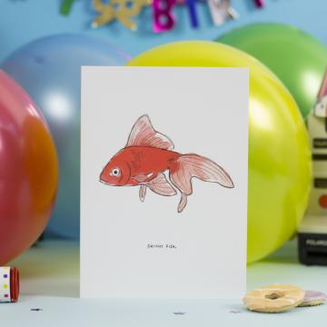 Birthday Fish greeting card